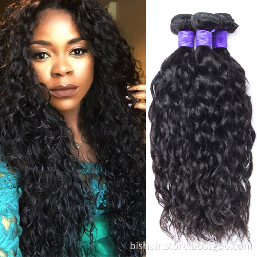 BIS Top Quality 8A 9A 10A Water Wave Bundles Wholesale The Cheapest Extensions Virgin Human Hair Bundles For Black Women